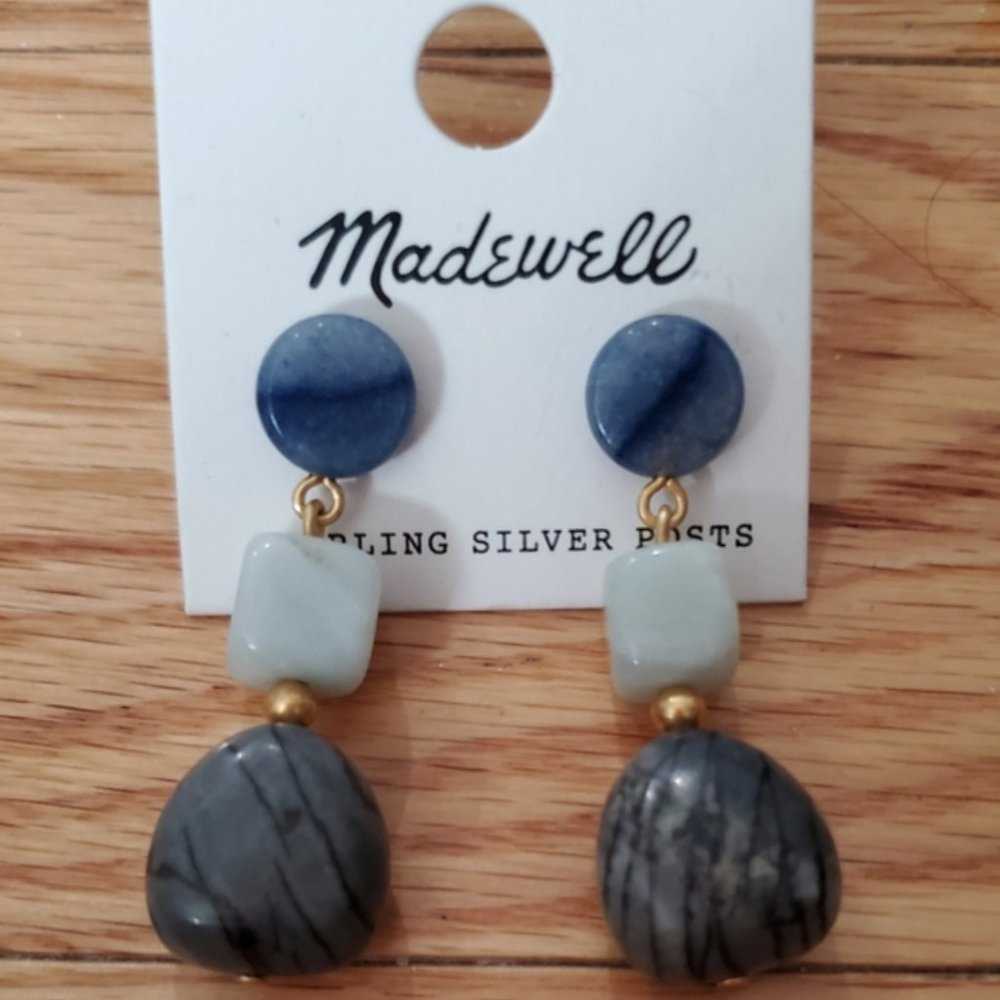Madewell Stacked Stones Statement Earrings - Picture 2 of 3